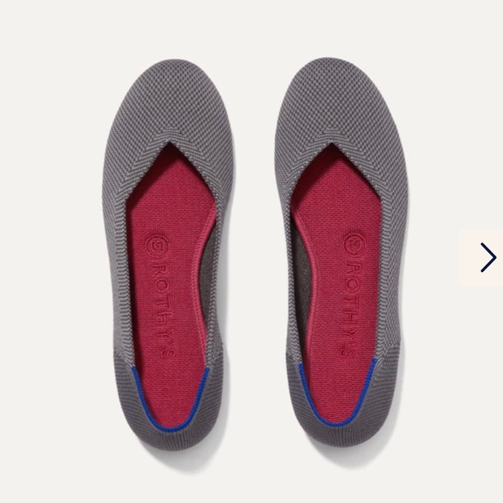 Rothys Charcoal Size 10 Flat